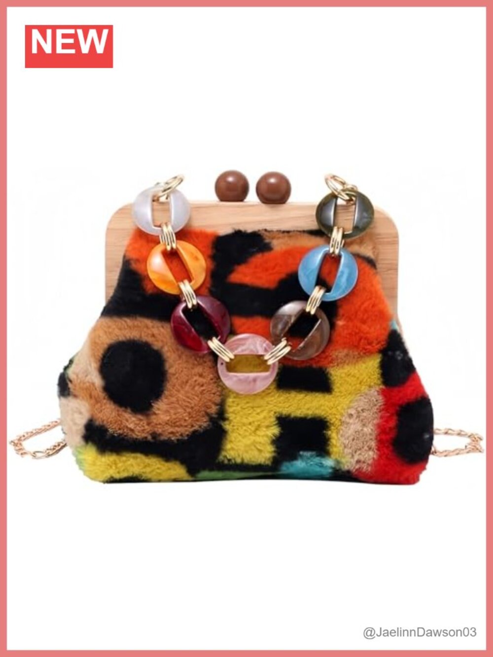 Corduroy Crossbody Bag Chain Tote Women Shoulder Handbag Purse Wallet